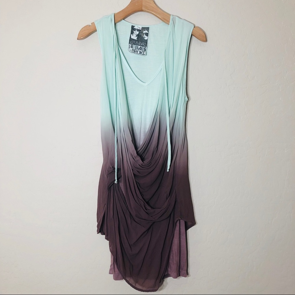 Young fabulous & broke tunic shirt size M